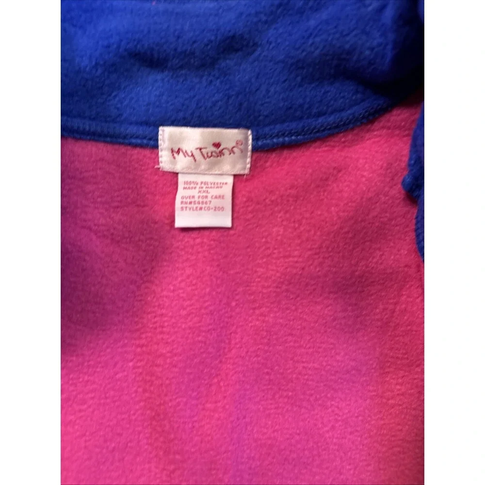My Twinn Pink Sporty Fleece Jacket For The Girl Size XXL‎ NEW